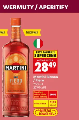Wermut Martini Fiero promocja w Biedronka