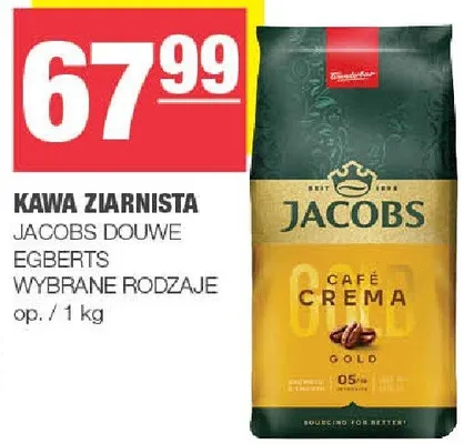 Kawa ziarnista JACOBS DOUWE EGBERTS wybrane rodzaje promocja w SPAR