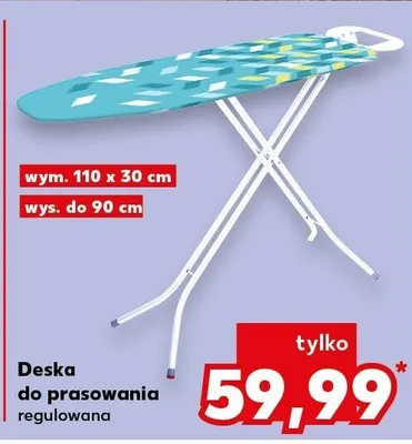 Deska do prasowania regulowana Kaufland promocja w Kaufland