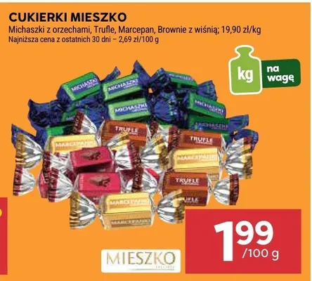 Cukierki mieszko Michaszki z orzechami promocja w Stokrotka