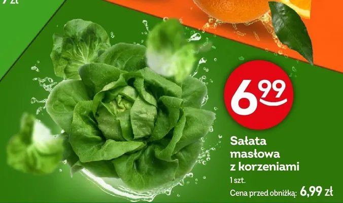 Sałata masłowa z korzeniami promocja w Żabka