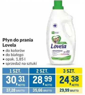 Płyn do prania Lovela promocja w Makro