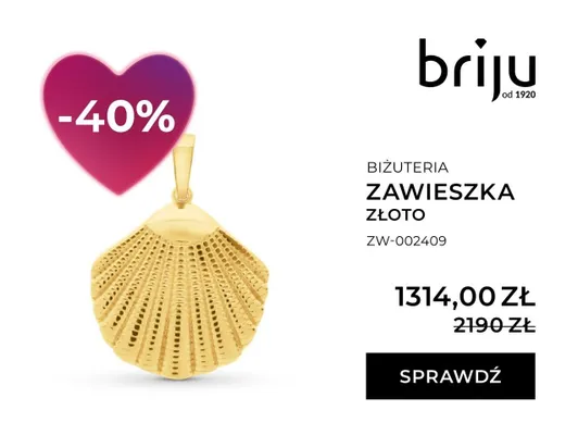 Zawieszka złoto promocja w Briju