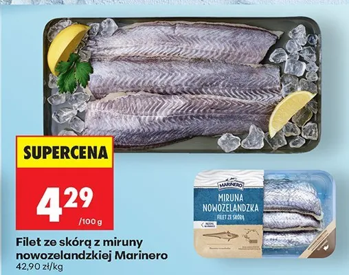 Filet ze skóra z mirury nowozelandzkiej Marinero promocja w Biedronka