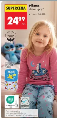 Piżama dziecięca mickey mouse promocja w Biedronka