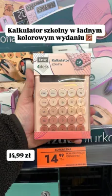 Kalkulator szkolny 4desk  promocja w Biedronka