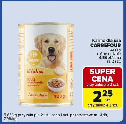 Karma dla psa promocja w Carrefour Express