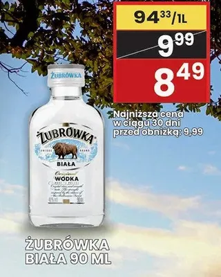 Wódka Żubrówka Biała promocja