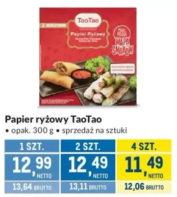 Papier ryżowy TaoTao promocja w Makro