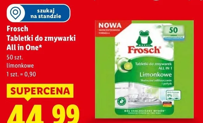 Tabletki do zmywarki All in One limonkowe promocja w Lidl