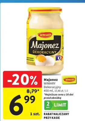 Majonez Dekoracyjny promocja w Intermarche