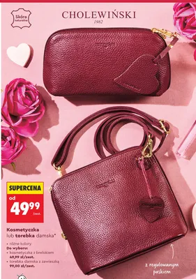 Kosmetyczka CHOLEWIŃSKI różne kolory promocja w Biedronka