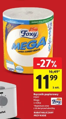 Ręcznik papierowy Foxy Mega mega-jumbo rolka promocja w Intermarche