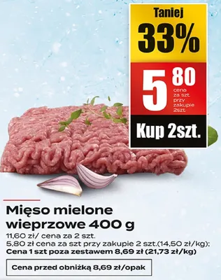 Mięso mielone wieprzowe Carrefour targ świeżości promocja w Supeco