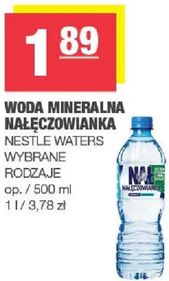 Woda mineralna Nałęczowianka NESTLE WATERS promocja w SPAR