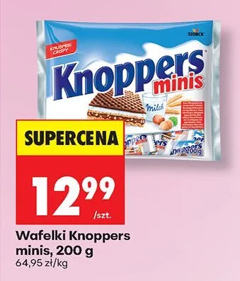 Wafelki Knoppers minis promocja w Biedronka