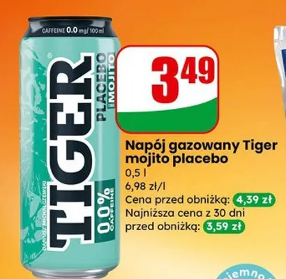 Napój gazowany mojito placebo promocja w Dino