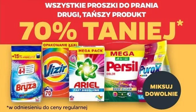 Proszki do prania (różne marki) promocja w Netto