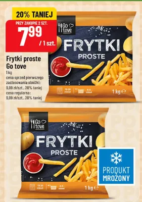 Frytki proste Go tove promocja w POLOmarket