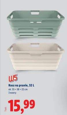 Kosz na pranie 32 l W5 promocja w Lidl