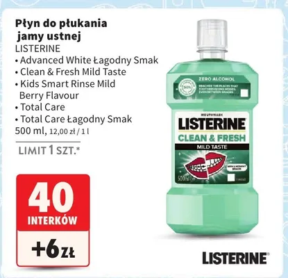 Płyn do płukania jamy ustnej promocja w Intermarche