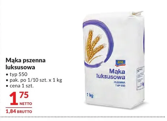 Mąka pszenna luksusowa typ 550 Makro promocja