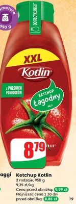 Ketchup Łagodny promocja w Dino