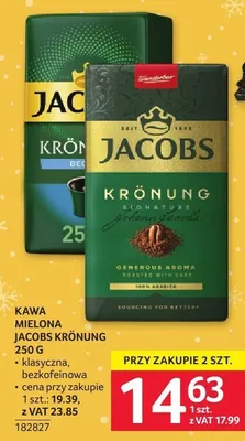 Kawa mielona Jacobs Krónung 250g promocja