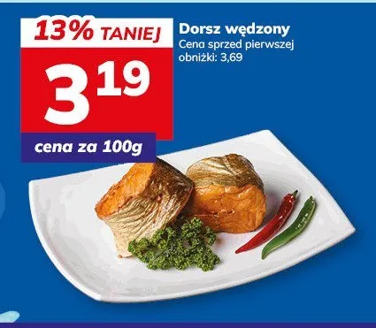 Dorsz wędzony Manta (ryby) promocja w Hitpol