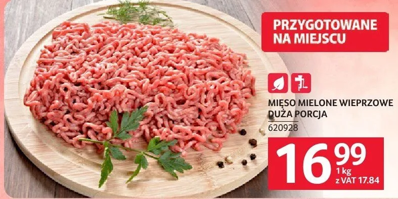 Mięso mielone wieprzowe promocja w Selgros