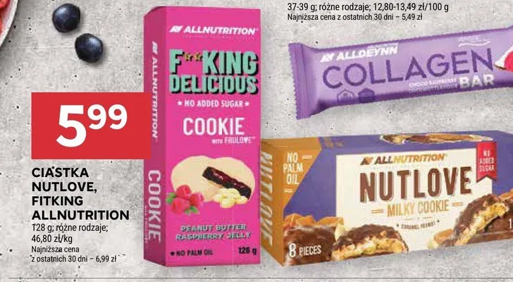 Ciastka Nutlove, FitKing AllNutrition promocja w Stokrotka