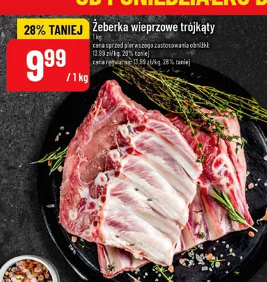 Żeberka wieprzowe trójkąty POLOmarket promocja w POLOmarket