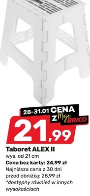 Taboret ALEX II promocja w Bricomarche