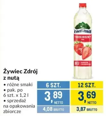 Żywiec Zdrój z nutą promocja w Makro