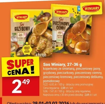 Sos Winiary, 27-36 g promocja w Twój Market