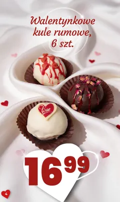 Walentynkowe kule rumowe promocja w Twój Market