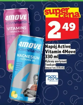 Napój Active Vitamin 4Move 330ml promocja w TOPAZ