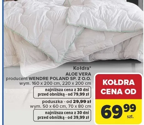 Kołdra Aloe Vera 160 x 200 cm Wendre promocja