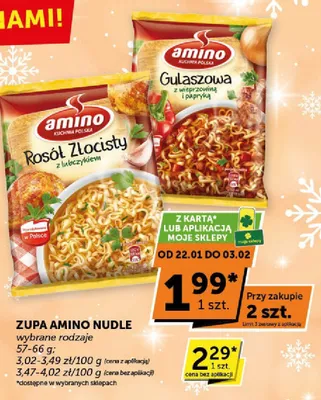 Zupa Amino Nudle promocja w ABC