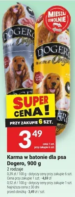 Karma w batonie dla psa Dogero promocja w Twój Market