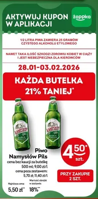 Piwo Namysłów Pils promocja w Żabka