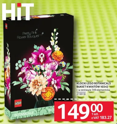 Klocki Lego Botanicals Bukiet Kwiatów 10342, 749 elementów promocja w Selgros