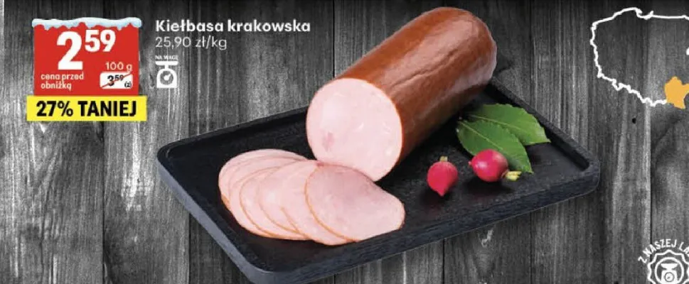 Kiełbasa promocja w Delikatesy Centrum