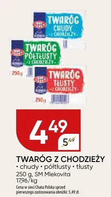 Twaróg z chodzieży chudy, półtłusty, tłusty SM Mlekovita promocja w Chata Polska