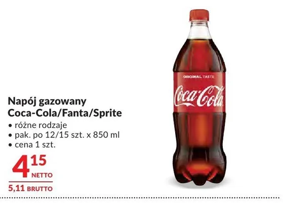Napój promocja w Makro