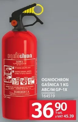 Gaśnica samochodowa ogniochron ABC/M GP-1X 1 kg promocja w Selgros