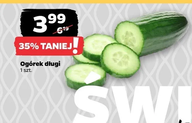 Ogórek długi promocja w Netto