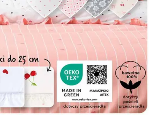 Prześcieradło bawełniane jersey, 200x200 cm promocja w Biedronka