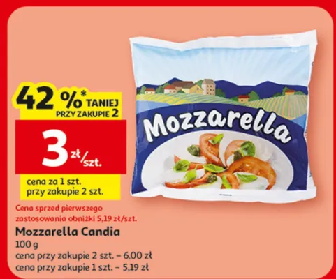 Mozzarella Candia promocja w Auchan