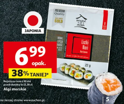 Algi morskie promocja w Auchan